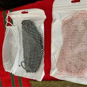 3 studded face masks